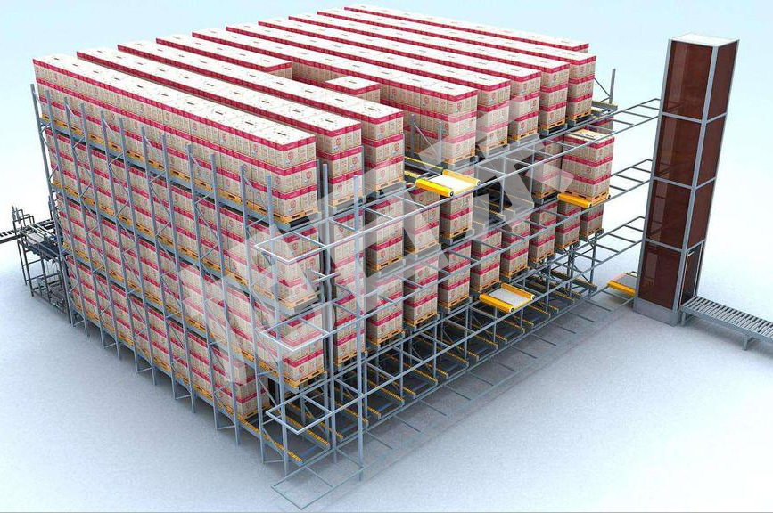 穿梭車/升降機配合密集存儲智能立庫